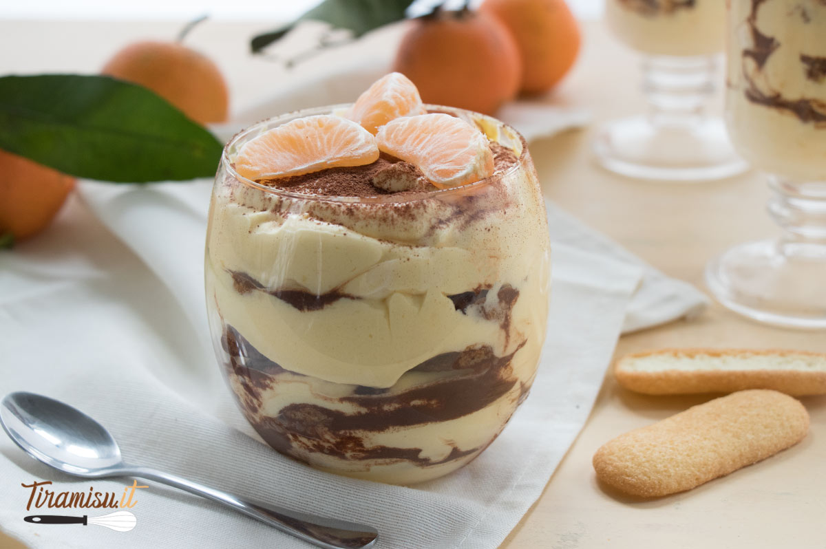 Tiramisù al mandarino con uova pastorizzate